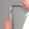 M&T Displays Opti Frame 5 in. X 7 in. Poster Size 0.55 in. Slvr Color Profile, Mitred Corner, w/out Back Support UCP145N057X2000 - alternate 1